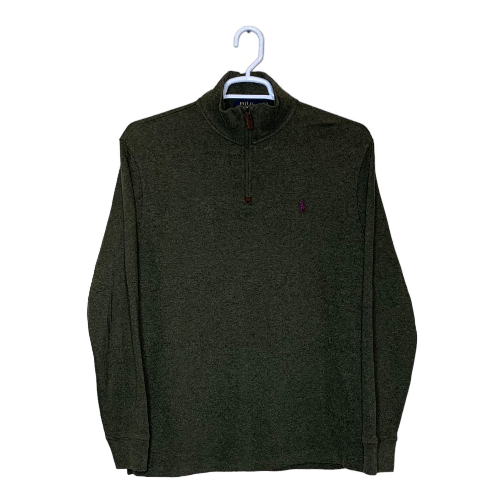 Ralph Lauren Polo green long sleeves pullover sweatshirt size Large Size US L / EU 52-54 / 3 - 8 Thumbnail