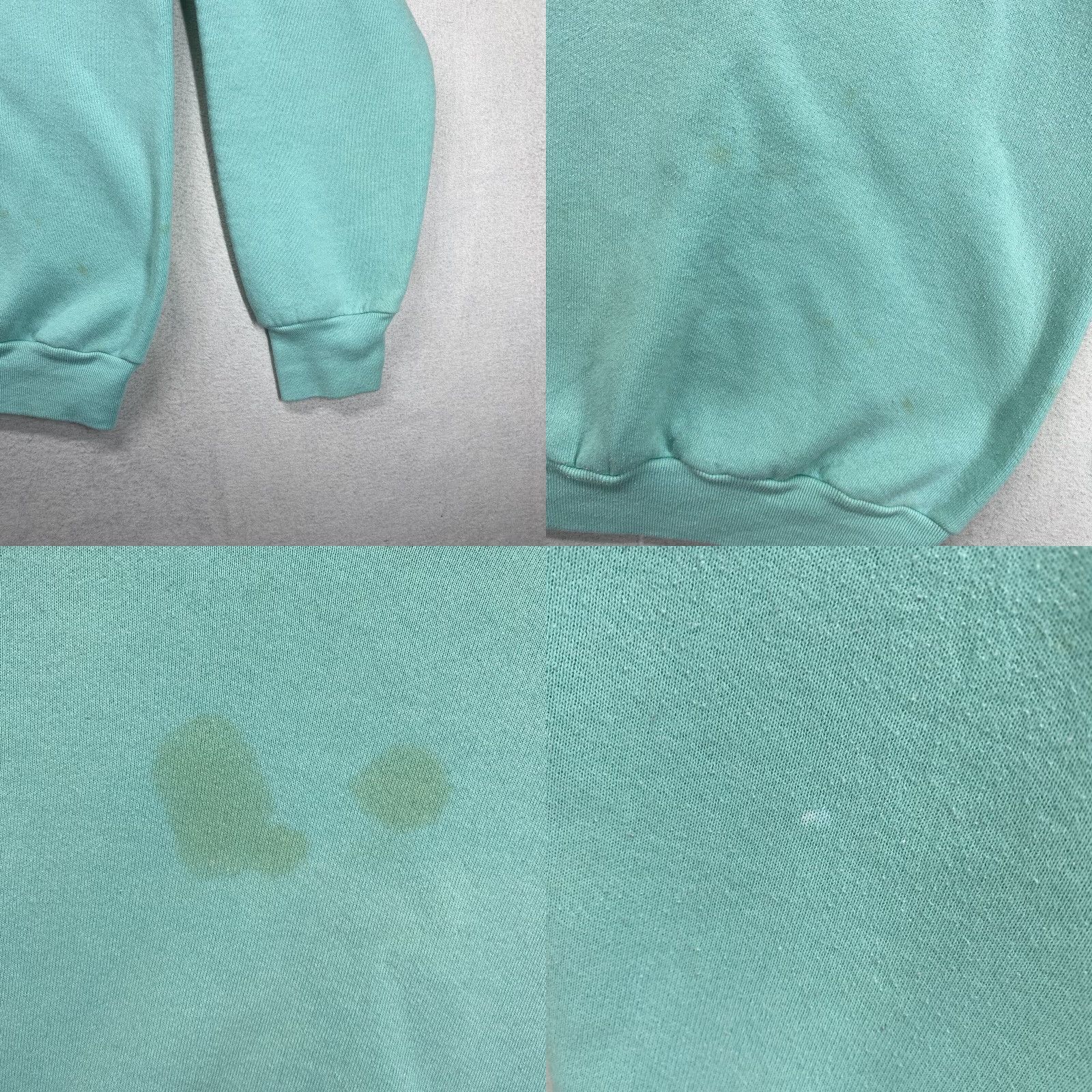 Fruit Of The Loom VINTAGE Fruit of the Loom Sweatshirt XS Ice Blue Unisex Adults Crew Neck Pullover Long Sleeve Slim Fleece USA 80s 90s Blank Size US XS / EU 42 / 0 - 8 Thumbnail