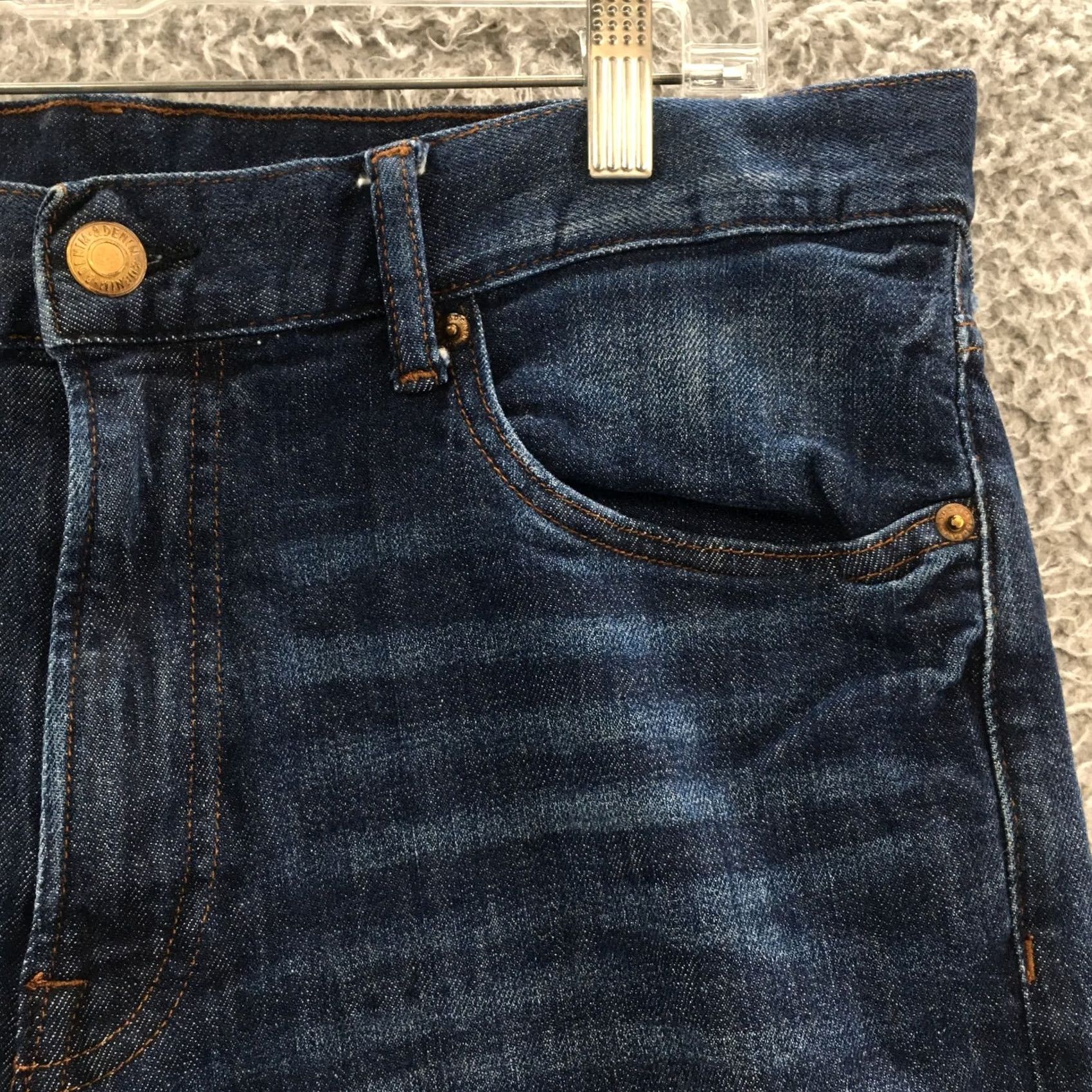 H&M H&M Slim Skinny Jeans Mens 36/32 Blue Dark Wash Denim Mid Rise Jeans Mens Regular 36 Blue Dark Wash Skinny Denim Size US 36 / EU 52 - 5 Thumbnail