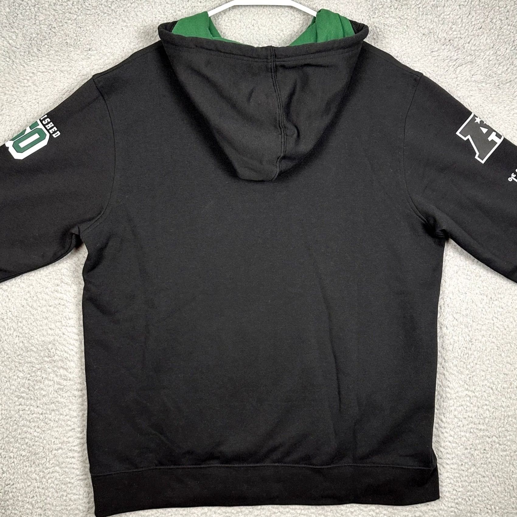 Vintage VINTAGE New York Jets NFL Fanatics Hoodie Mens Large Black Green Sweatshirt Drawstring Size US L / EU 52-54 / 3 - 3 Thumbnail