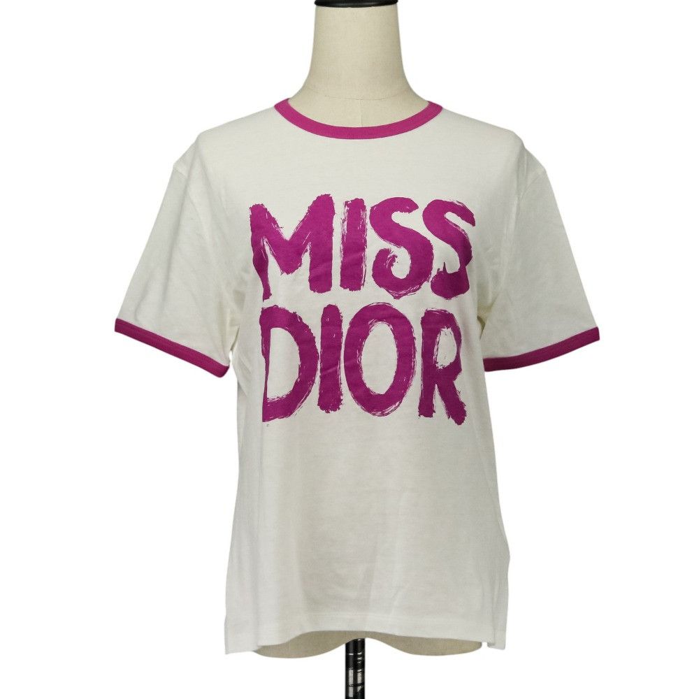 Dior Christian Dior MISS DIOR GRAFFITI Cotton Linen T-shirt Cotton