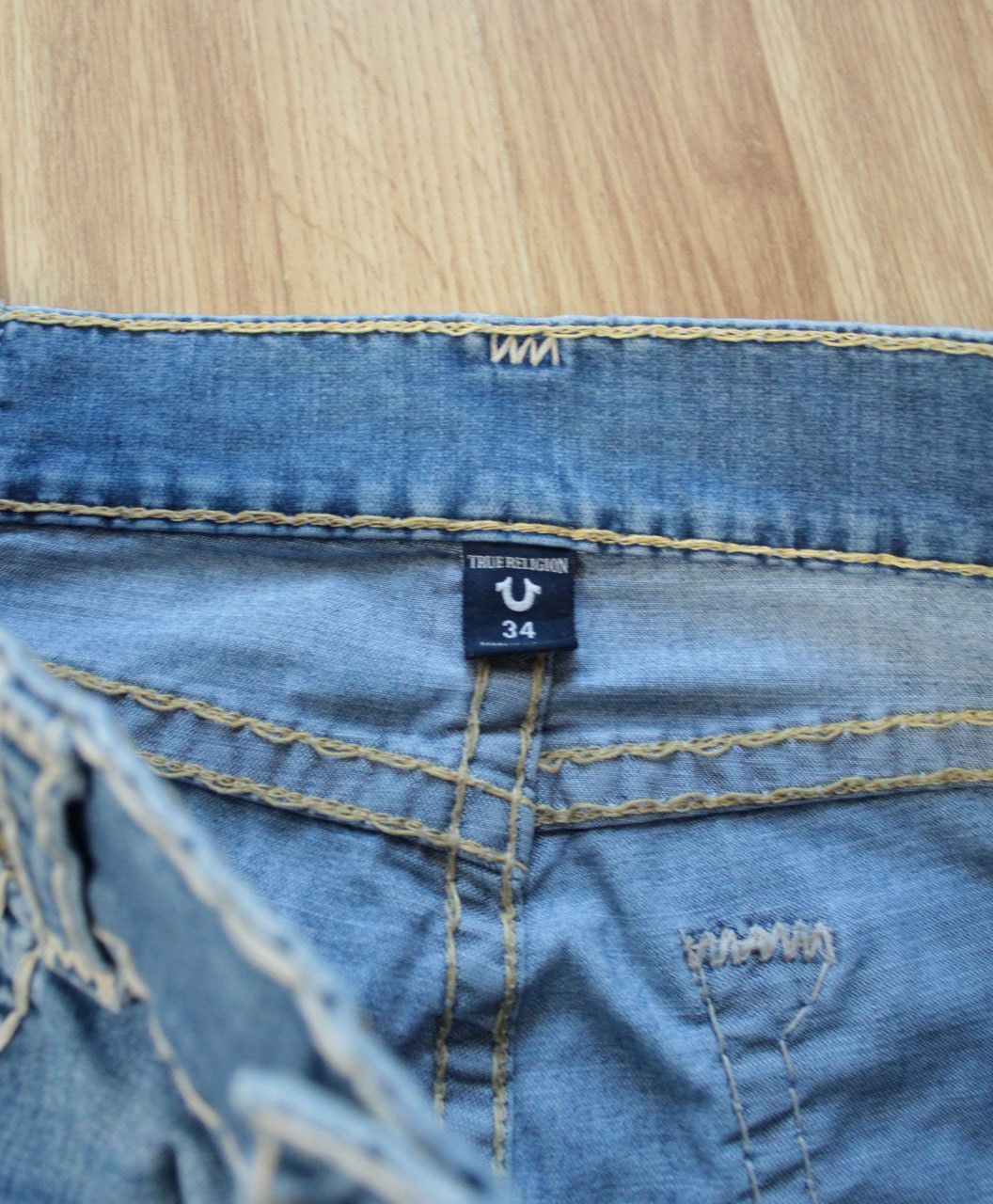 Japanese Brand 🔥 True Religion Rocco Relaxed Skinny Pants Jeans Y2K Logo Size US 34 / EU 50 - 9 Thumbnail