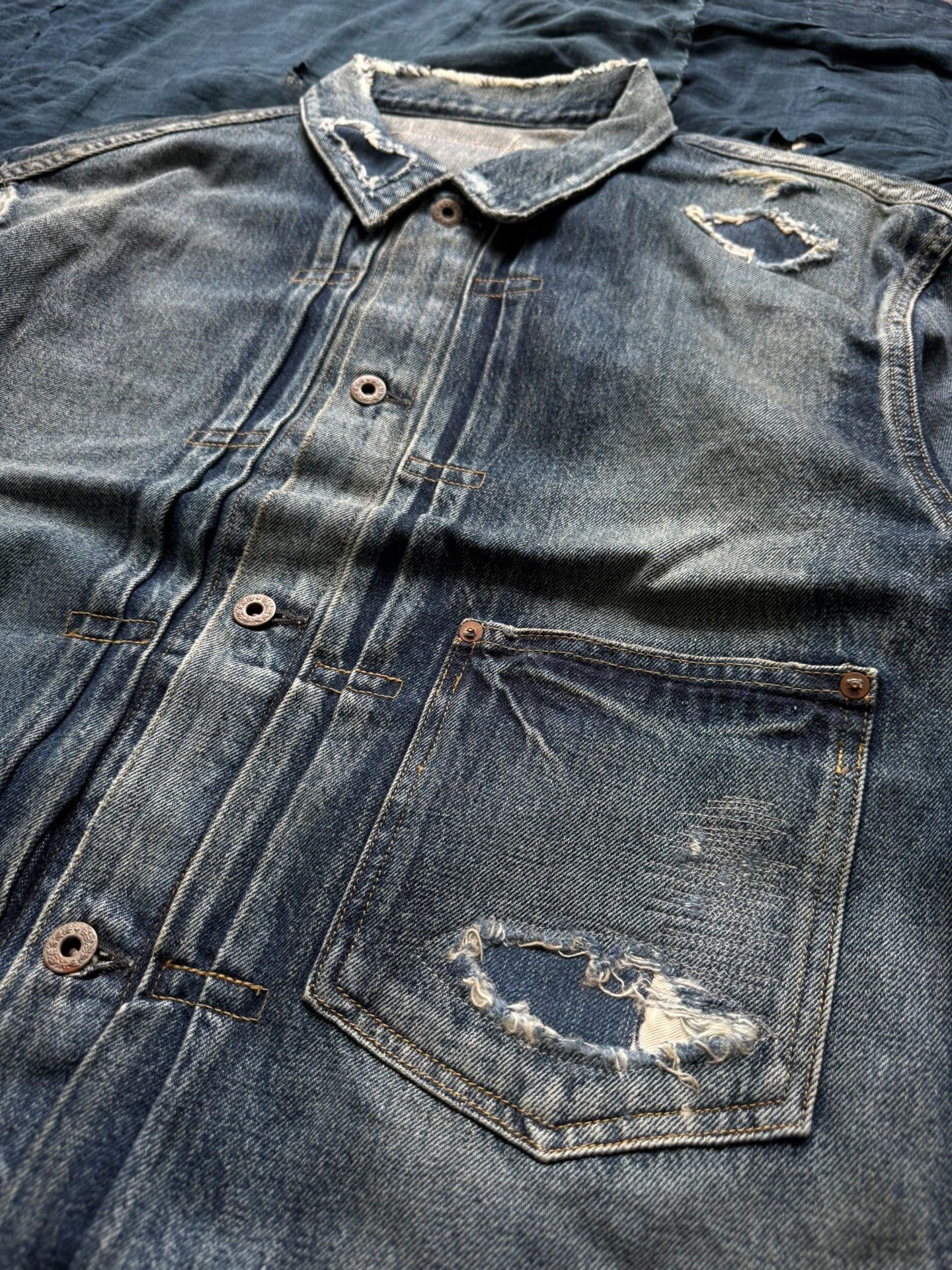 Madness MADNESS 24AW AGING TYPE-I DENIM JACKET Size US L / EU 52-54 / 3 - 6 Thumbnail