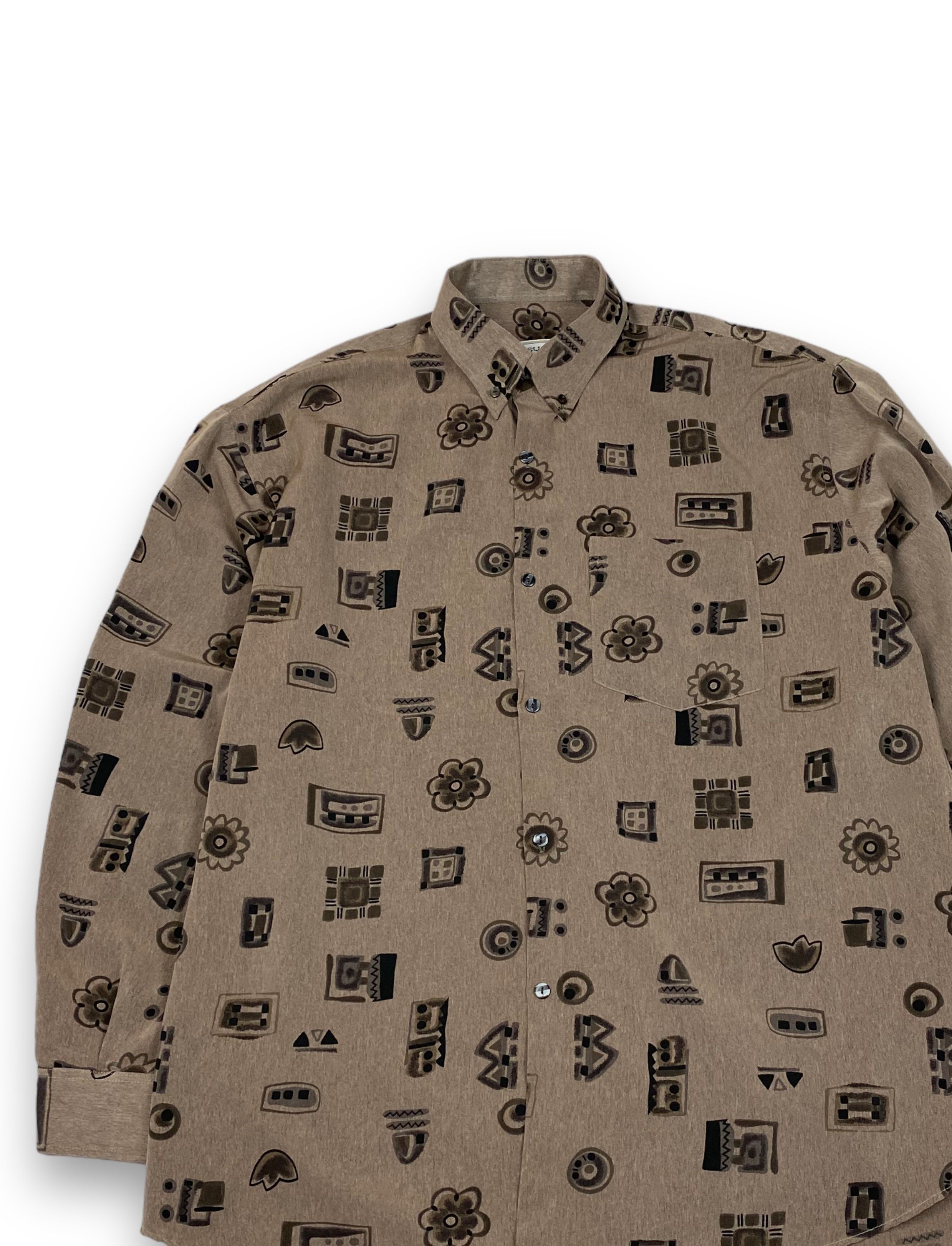 Vintage Vintage SUSKIN Korea Made Avant Garde Button Up Shirt M668 Size US XL / EU 56 / 4 - 3 Thumbnail