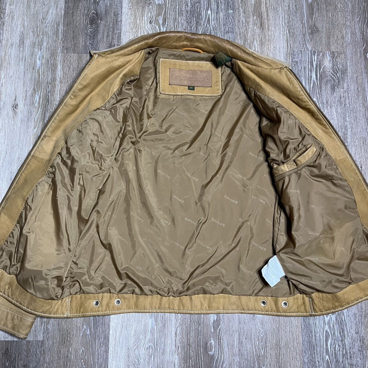 Timberland × Vintage 2000s timberland leather jacket Size US M / EU 48-50 / 2 - 6 Thumbnail