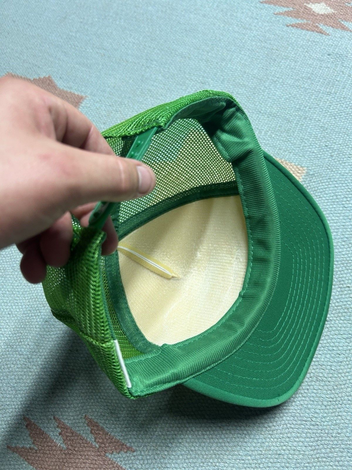 Vintage Vintage 80s trucker hat Bourdow trucking get your rocks off Size ONE SIZE - 7 Thumbnail