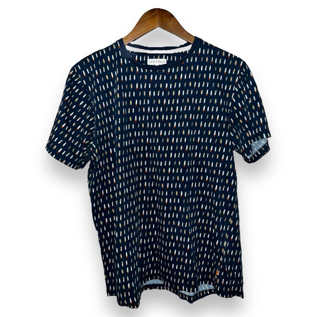 Far Afield Far Afield Navy Surfboard Print S/S T Shirt Size 3 L Size US L / EU 52-54 / 3 - 1 Thumbnail