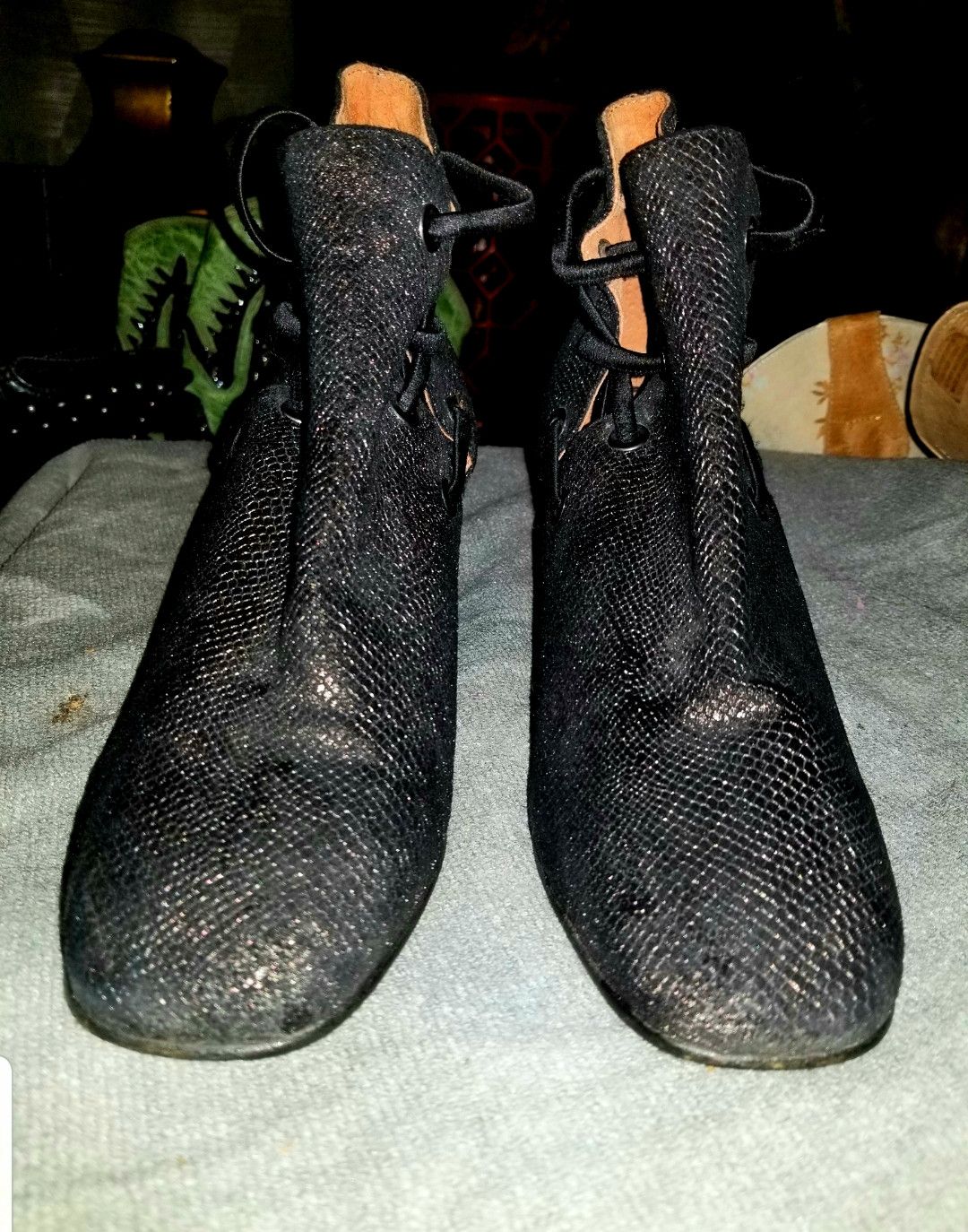 Other Black glitter ankle boots Size US 8 / IT 38 - 2 Thumbnail