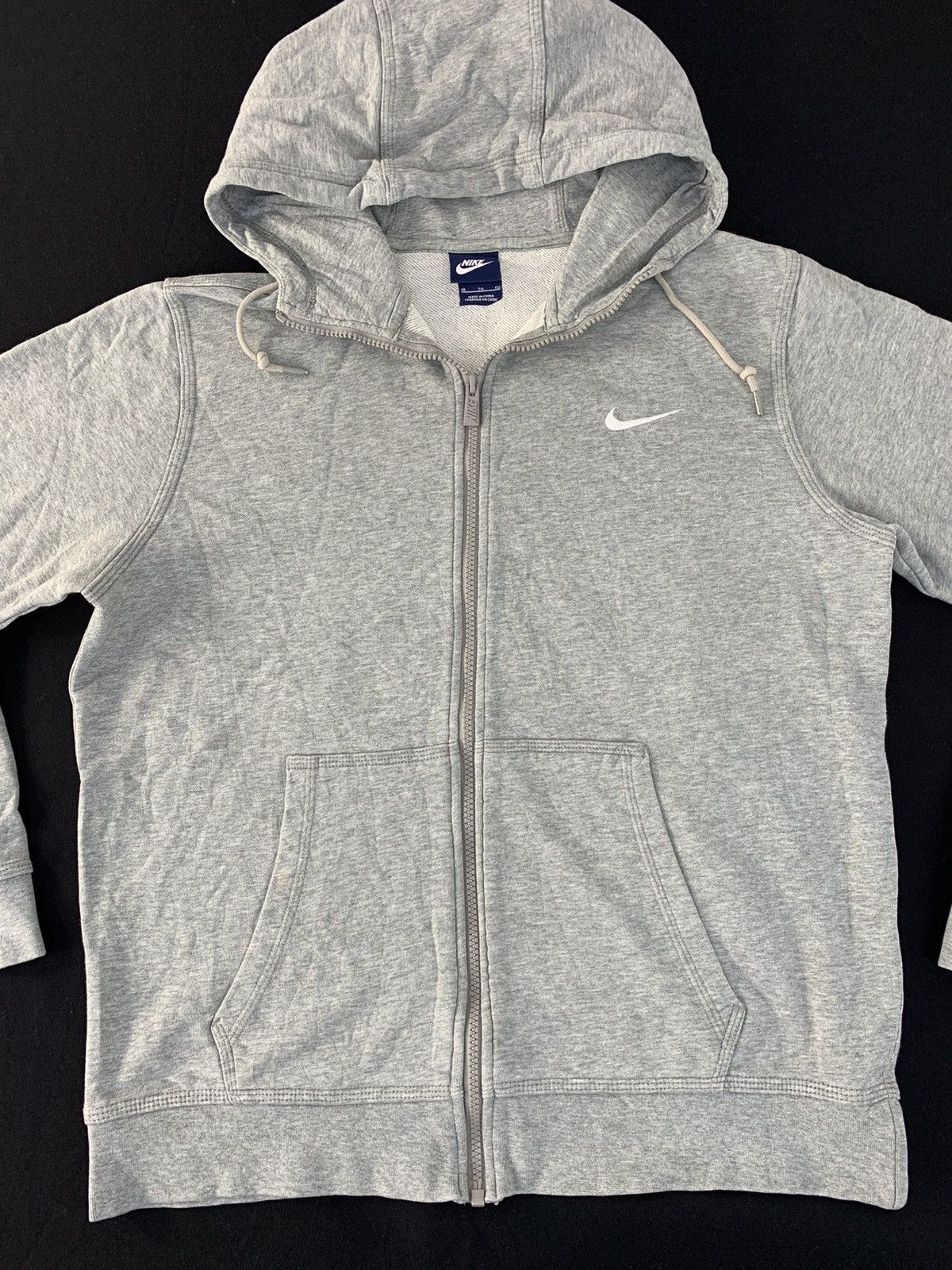 Nike Hype Nike Athletic Swoosh Logo Front Pocket Hoodies Size L / US 10 / IT 46 - 3 Thumbnail