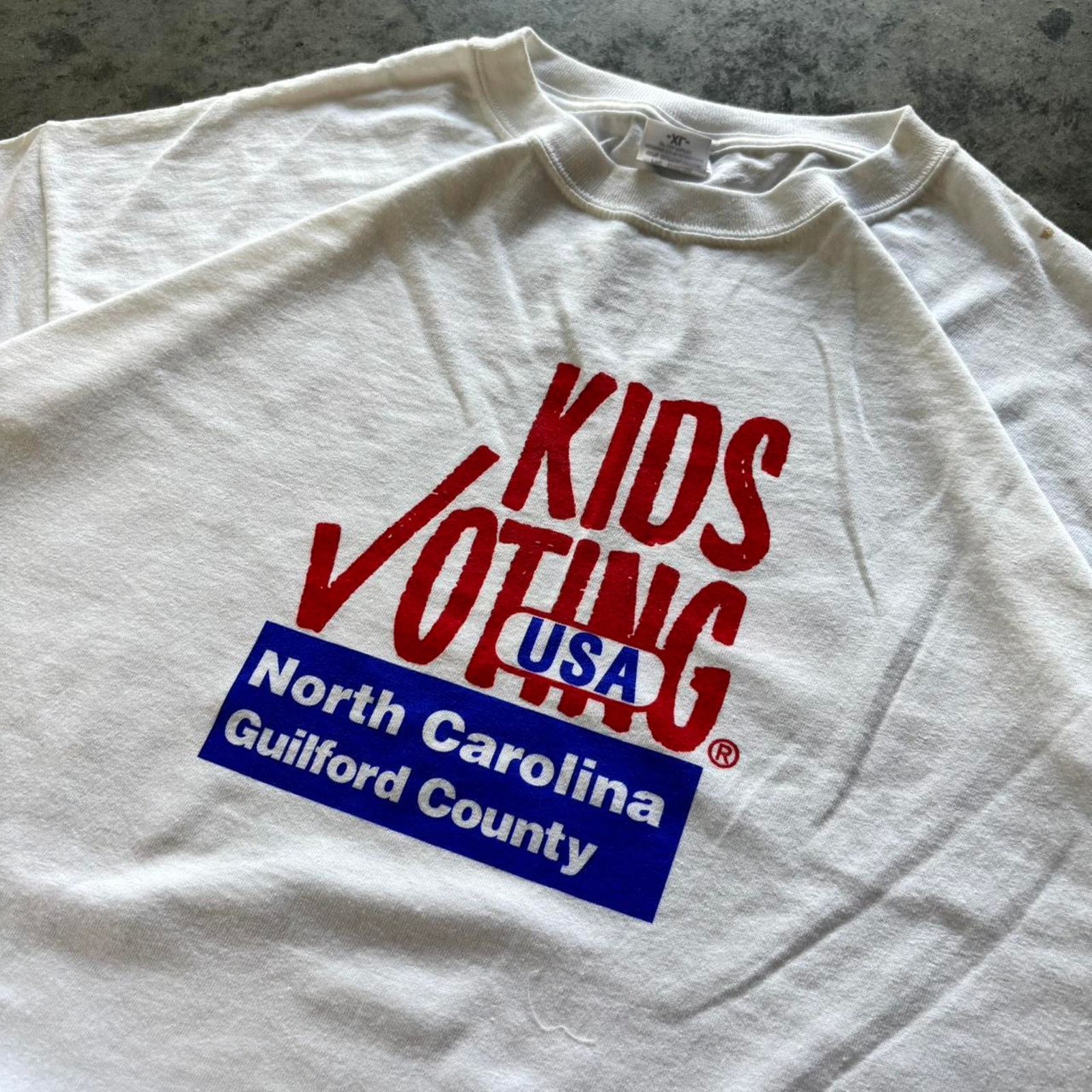 American Retro × Anvil × Vintage Y2K Kids Voting Election T-shirt Size US XL / EU 56 / 4 - 1 Thumbnail