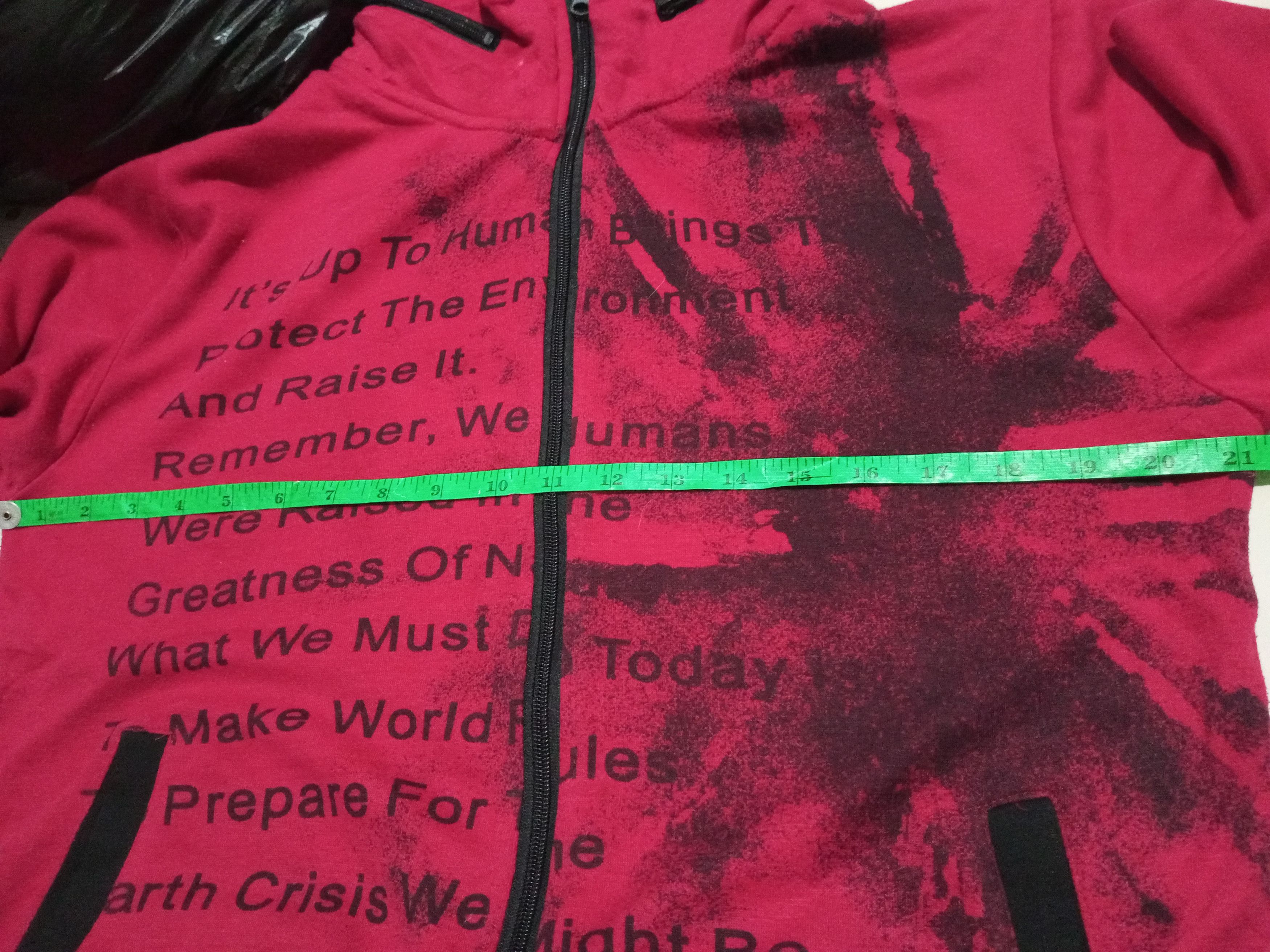 Hysteric Glamour Japanese Brand -Poem Brit Flag Zipper Size US L / EU 52-54 / 3 - 4 Thumbnail