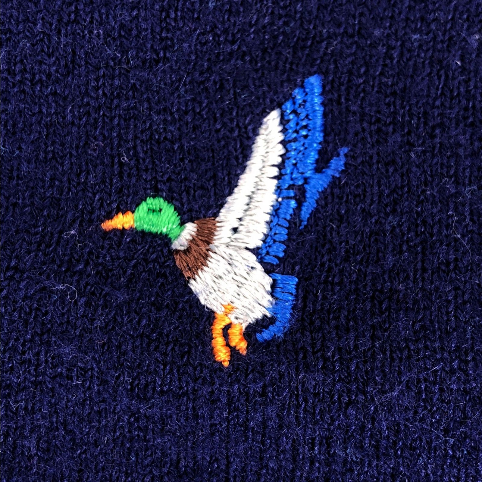 Vintage 80s Flying Scotsman mallard V neck sweater 1980s vintage Size US XL / EU 56 / 4 - 4 Thumbnail