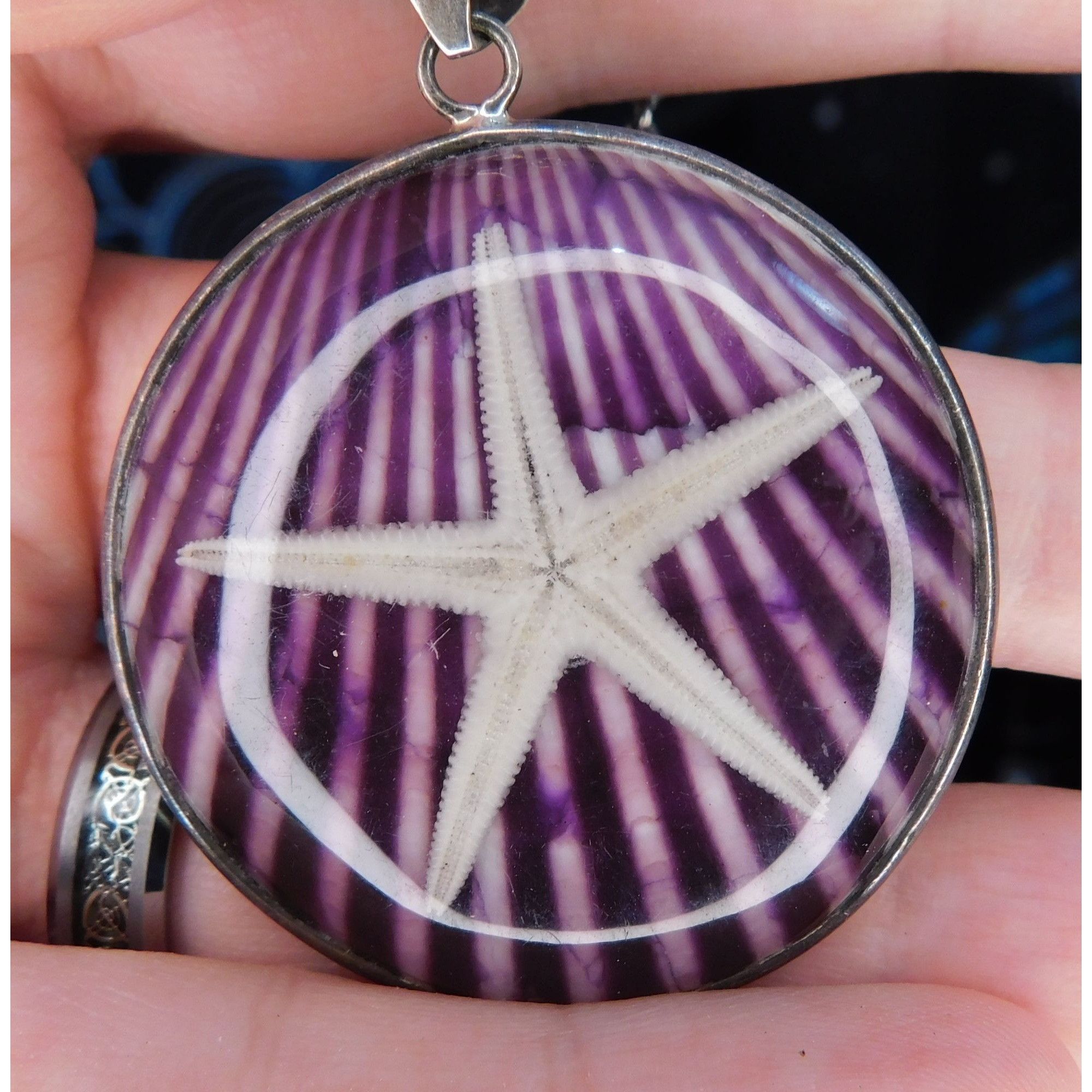 Other Mermaidcore Purple Encased Starfish Necklace Size ONE SIZE - 1 Thumbnail