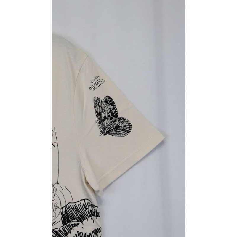 Alexander McQueen o1rshd1 / T-shirt in Beige Size US S / EU 44-46 / 1 - 4 Thumbnail