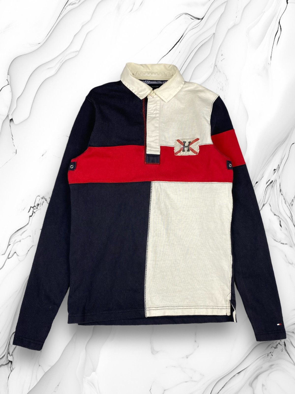 Tommy Hilfiger Polo Tommy Hilfiger Rugby Shirt Vintage Size S Size US S / EU 44-46 / 1 - 1 Thumbnail