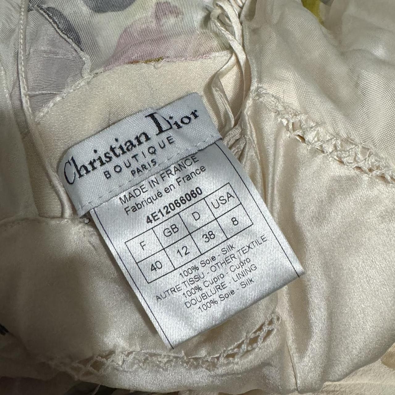 Dior Christian Dior John Galliano Floral Silk Dress Size M / US 6-8 / IT 42-44 - 2 Thumbnail