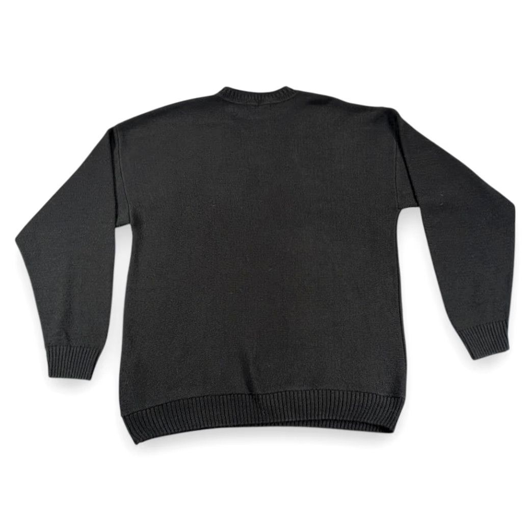 Vintage VINTAGE Protege Shirt Men 90s Black Textured 3D Knit Pullover Large L Size US L / EU 52-54 / 3 - 3 Thumbnail
