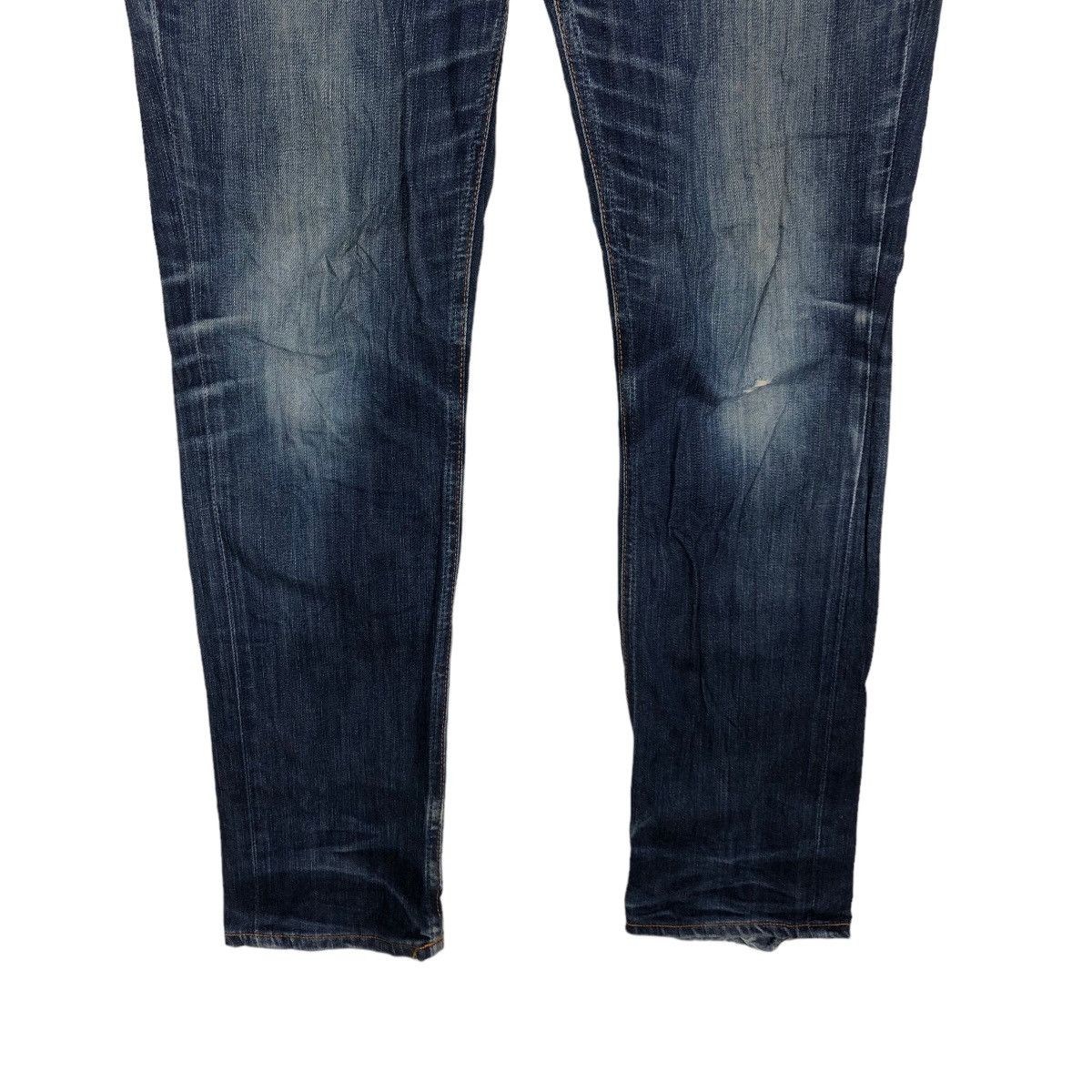 Japanese Brand 🔥Rare Skinny Cut Distressed Denim Jeans Nudie Japan Punk Size US 28 / EU 44 - 4 Thumbnail