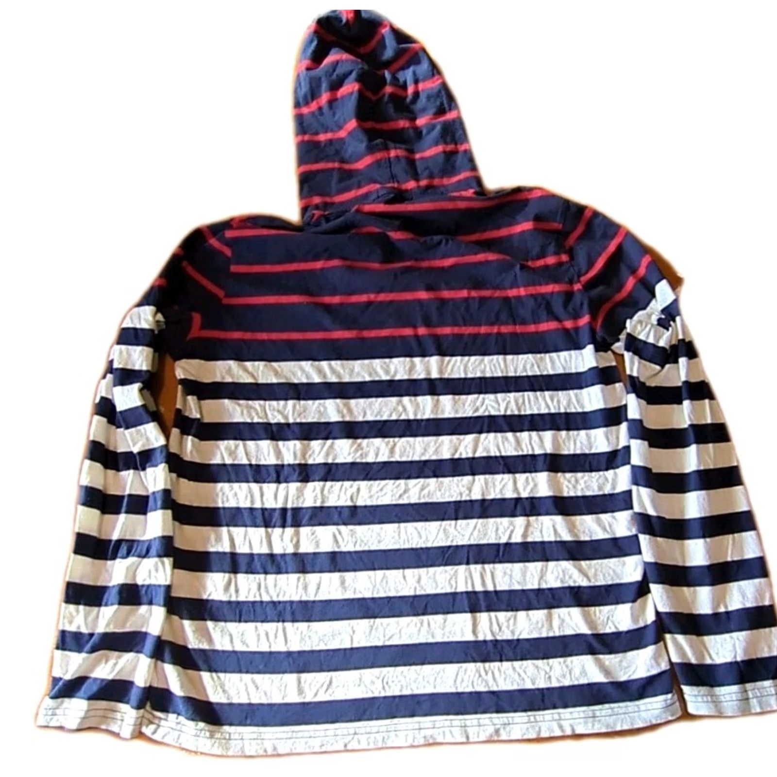 Ralph Lauren VINTAGE Polo Ralph Lauren M Shirt Mens White Red Blue Stripe Lightweight Hoodie Size US M / EU 48-50 / 2 - 4 Thumbnail