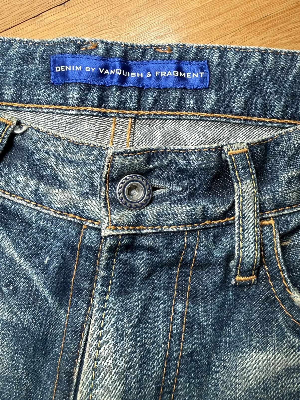 Fragment Design Thunderbolt Fragment Hiroshi Fujiwara Distressed Denim Size US 32 / EU 48 - 9 Thumbnail