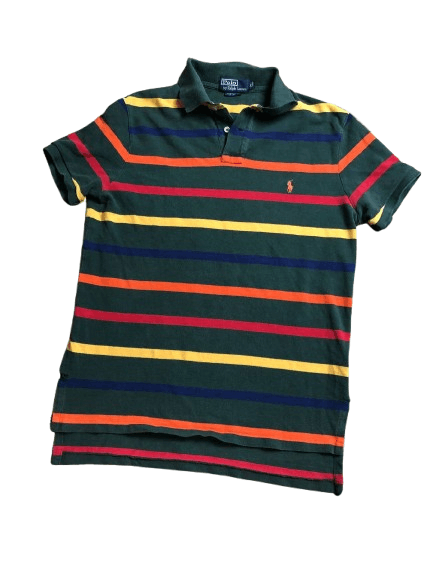 Polo Ralph Lauren Vintage Polo Ralph Lauren Custom Striped Fit Polo Size M Size US M / EU 48-50 / 2 - 1 Thumbnail