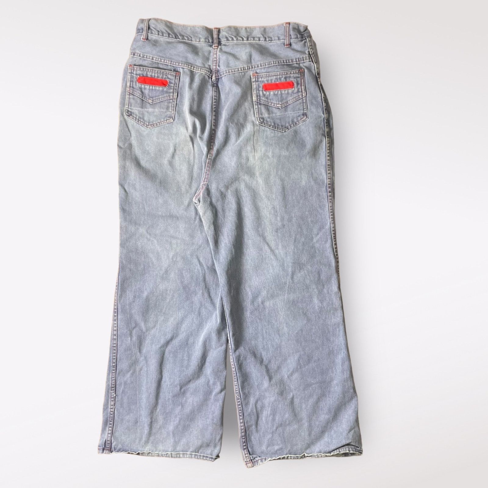 Other WPL 6749 Vintage 70s High Waist Wide Leg Jeans Size 36 Size 36" / US 14 / IT 50 - 3 Thumbnail
