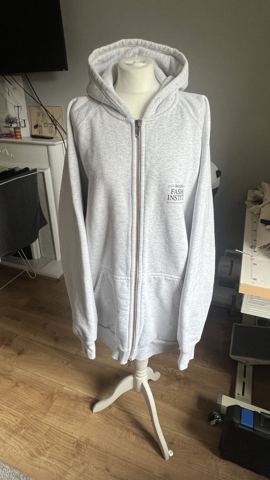 Balenciaga Balenciaga Fashion Institute Zip-up Hoodie Size US L / EU 52-54 / 3 - 1 Thumbnail
