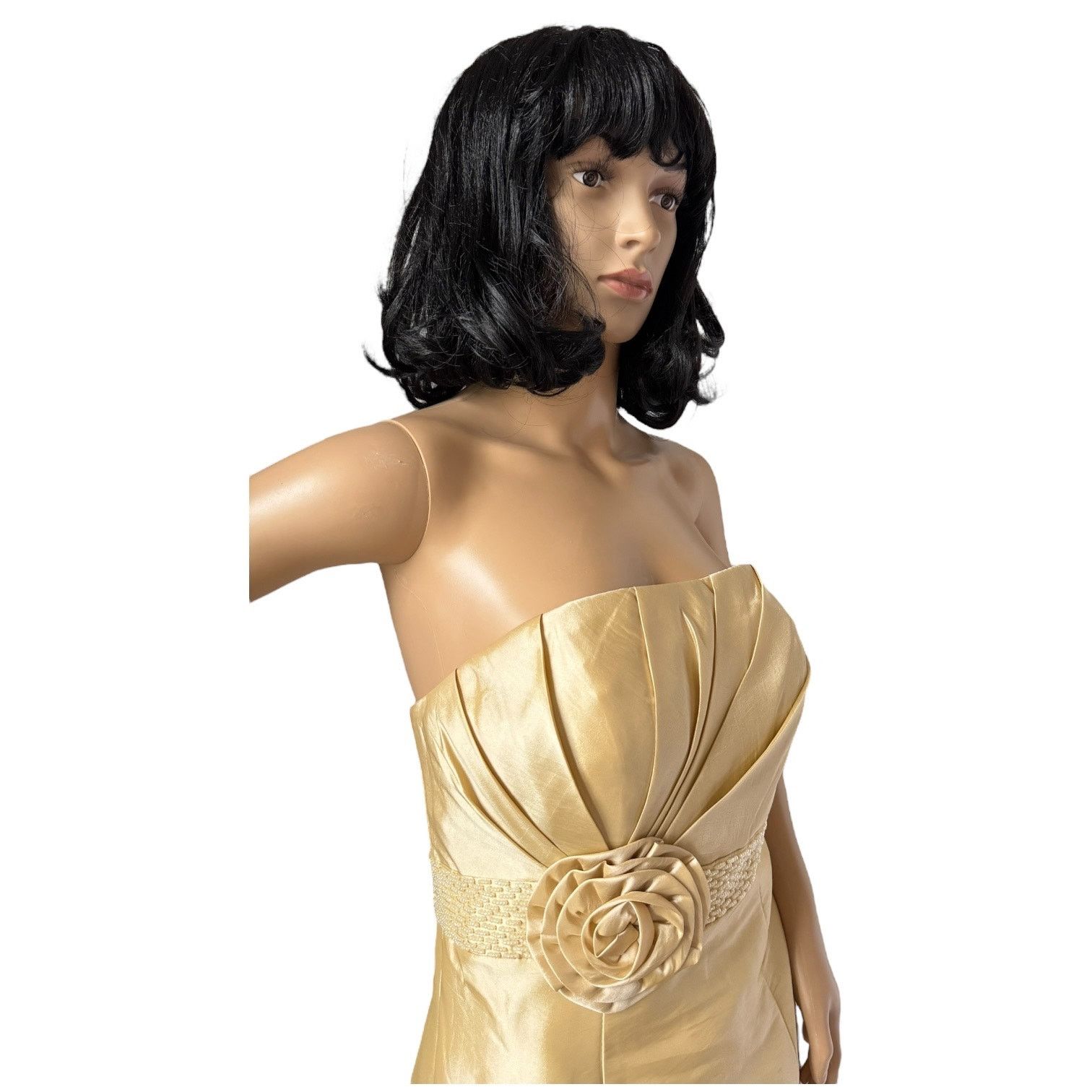 Other A light in the box strapless yellow dress beaded rosette M Size M / US 6-8 / IT 42-44 - 13 Thumbnail