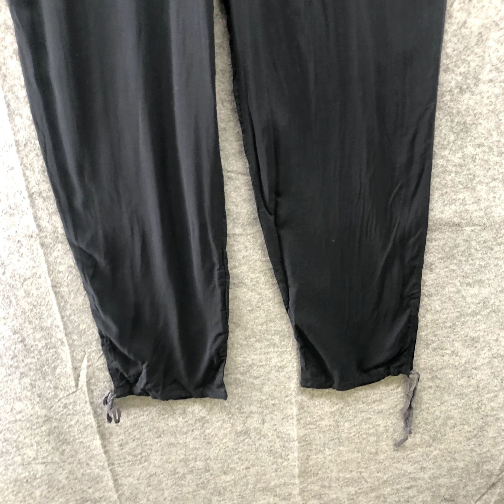 Urban Outfitters Out From Under Lounge Pants Womens S Black Drawstring Rayon Wide-Leg Jogger 28in Regular Size Black Womens Size 28" / US 6 / IT 42 - 4 Thumbnail