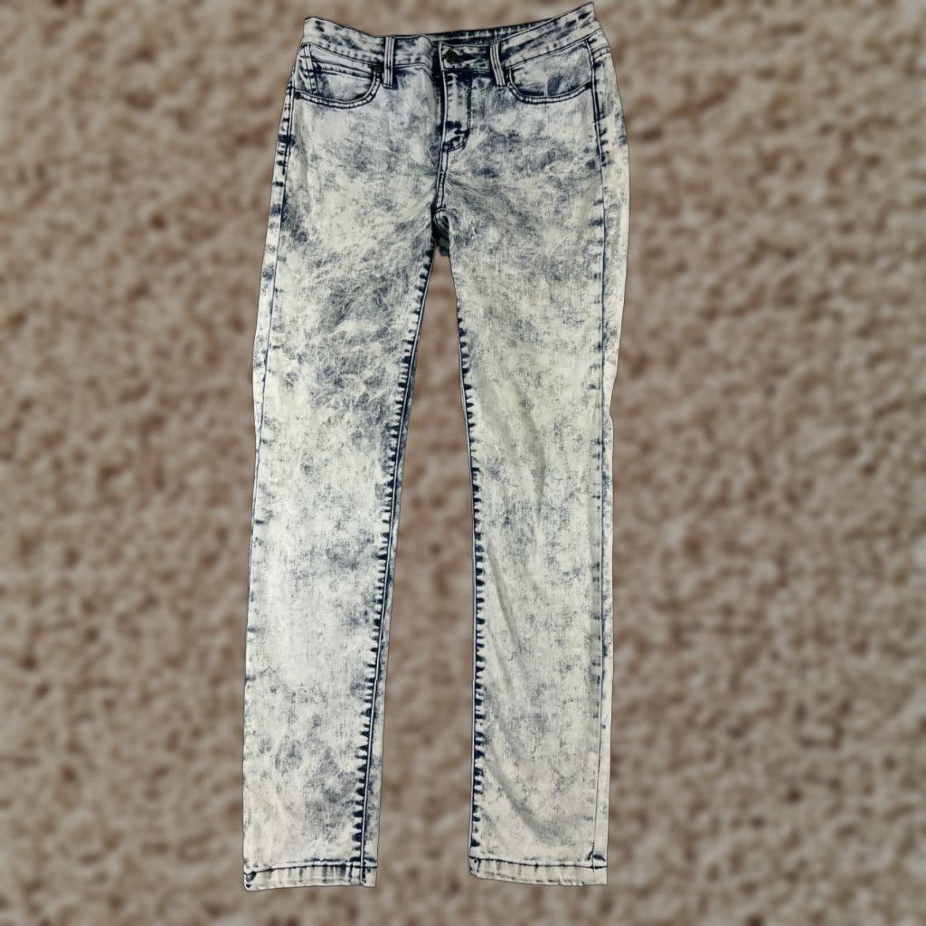 Calvin Klein Calvin Klein Jeans Women Blue Denim Ultimate Skinny Acid Wash 29 Inseam 30 Zip 5-Pocket Design Regular Stretch Size 29" - 1 Thumbnail