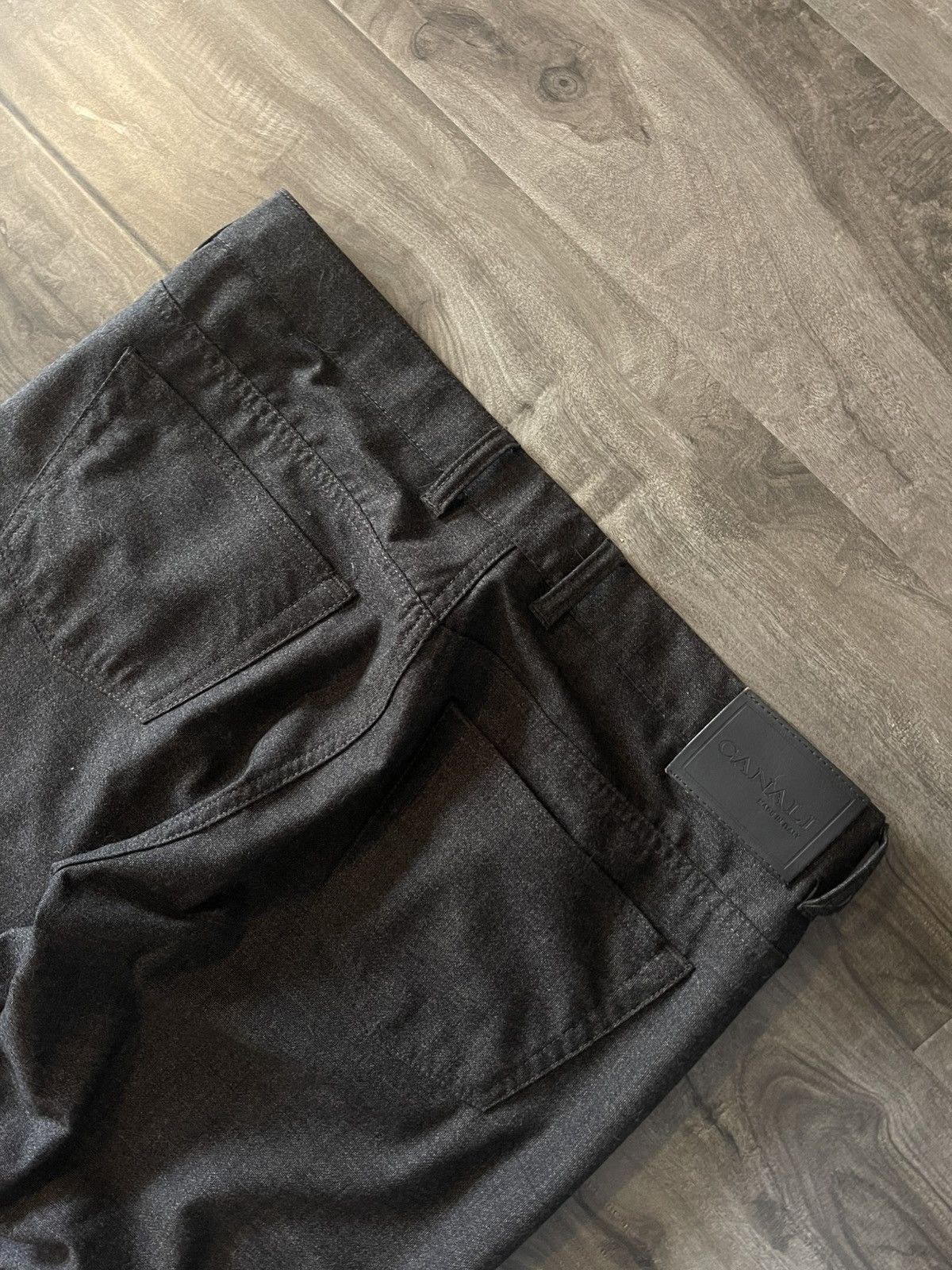 Canali Black Wool Canali Trousers Size US 36 / EU 52 - 4 Thumbnail