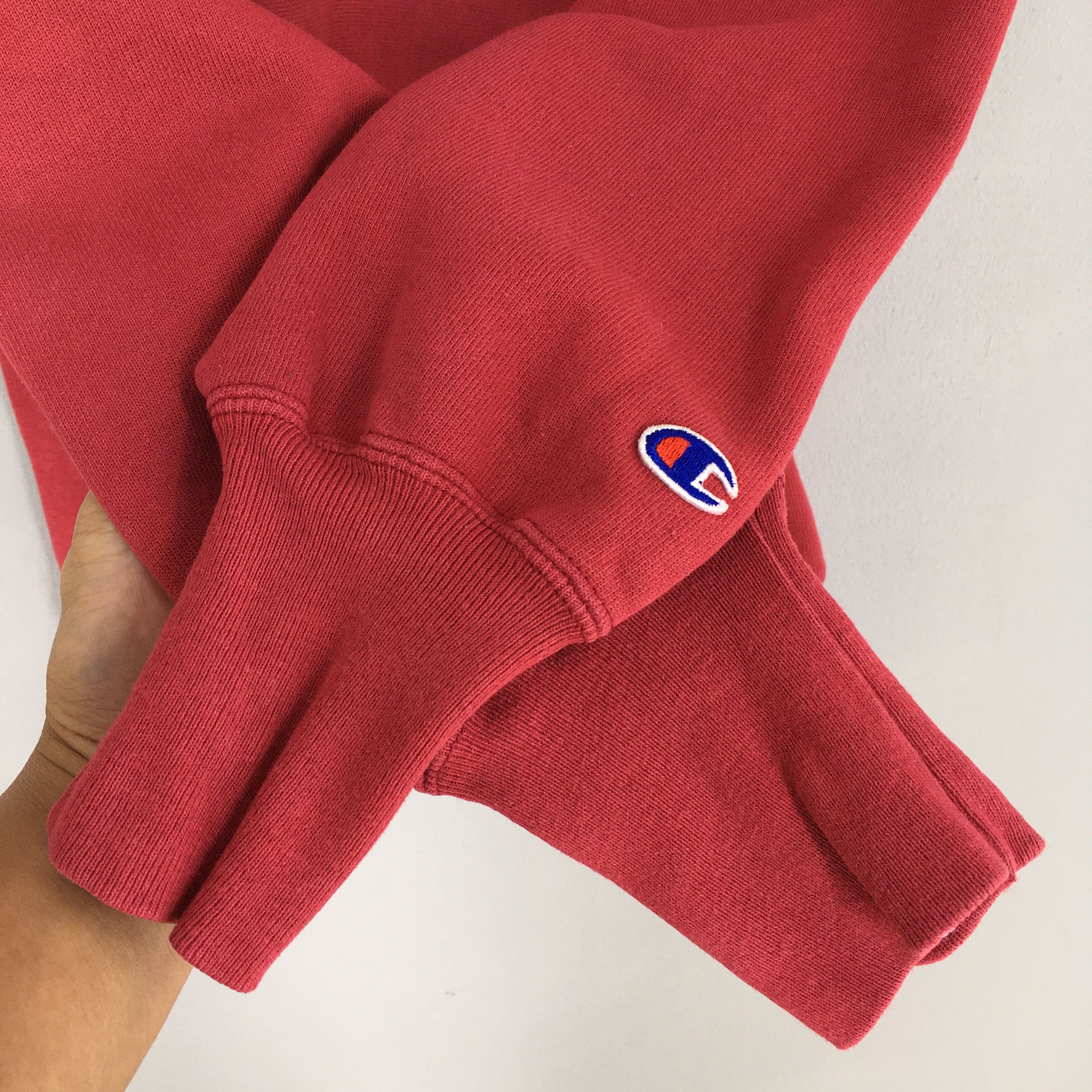 Champion × Vintage Vintage Champion Reverse Weave Red Sweatshirt Medium Size US M / EU 48-50 / 2 - 3 Thumbnail