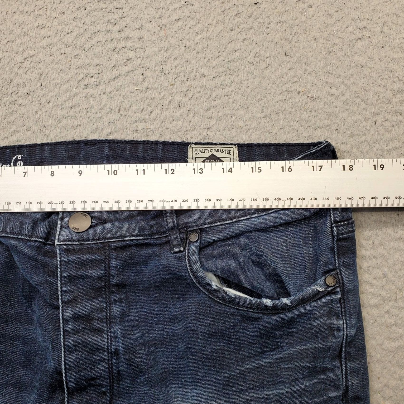 Denim & Co. Denim Co. Jeans Mens 36x32 Blue Denim Comfy Flex Stretch Distressed Skinny Leg Size US 36 / EU 52 - 6 Thumbnail