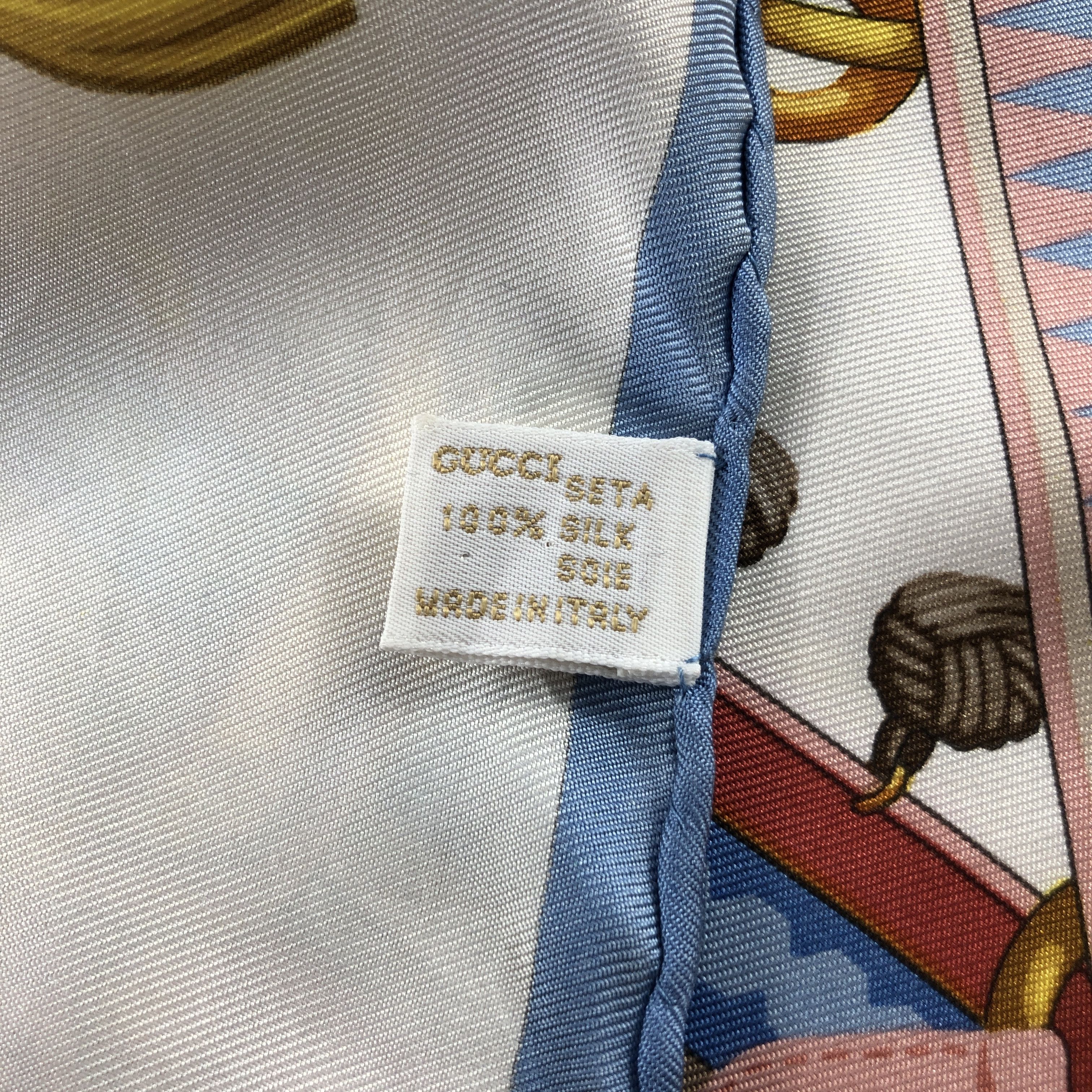 Gucci Gucci Luxury Silk Scarf M1409 Size ONE SIZE - 7 Thumbnail