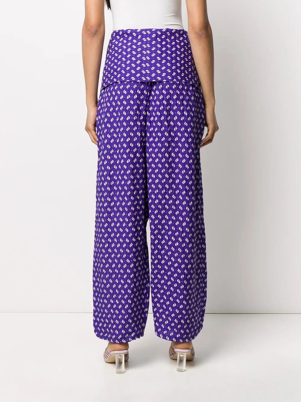 Kenzo o1y1025 Sweatpant in Purple/White Size 30" / US 8 / IT 44 - 3 Thumbnail