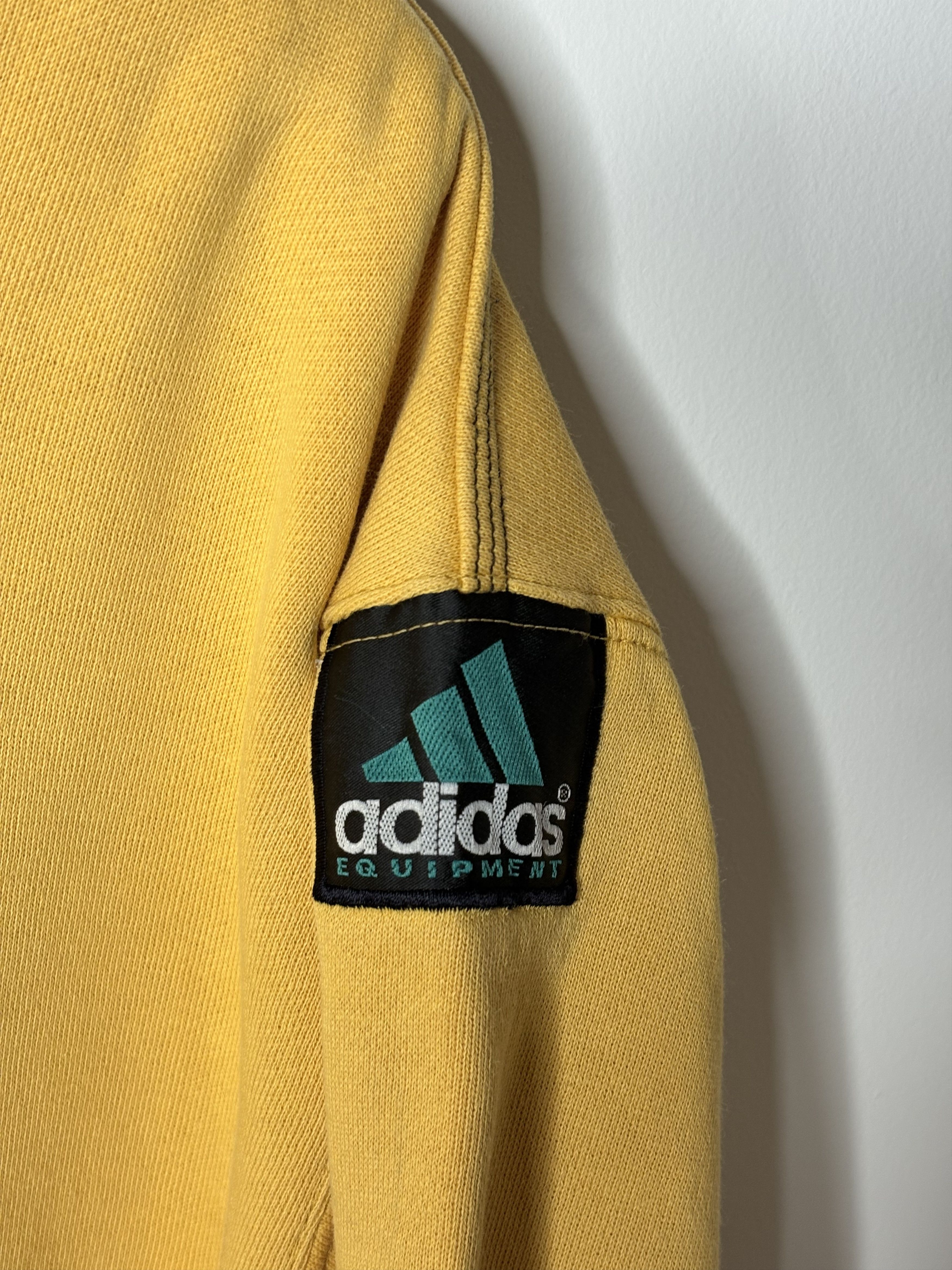 Adidas Vintage Adidas Equipment Sweatshirt Crewneck Yellow Mens L Size US L / EU 52-54 / 3 - 6 Thumbnail
