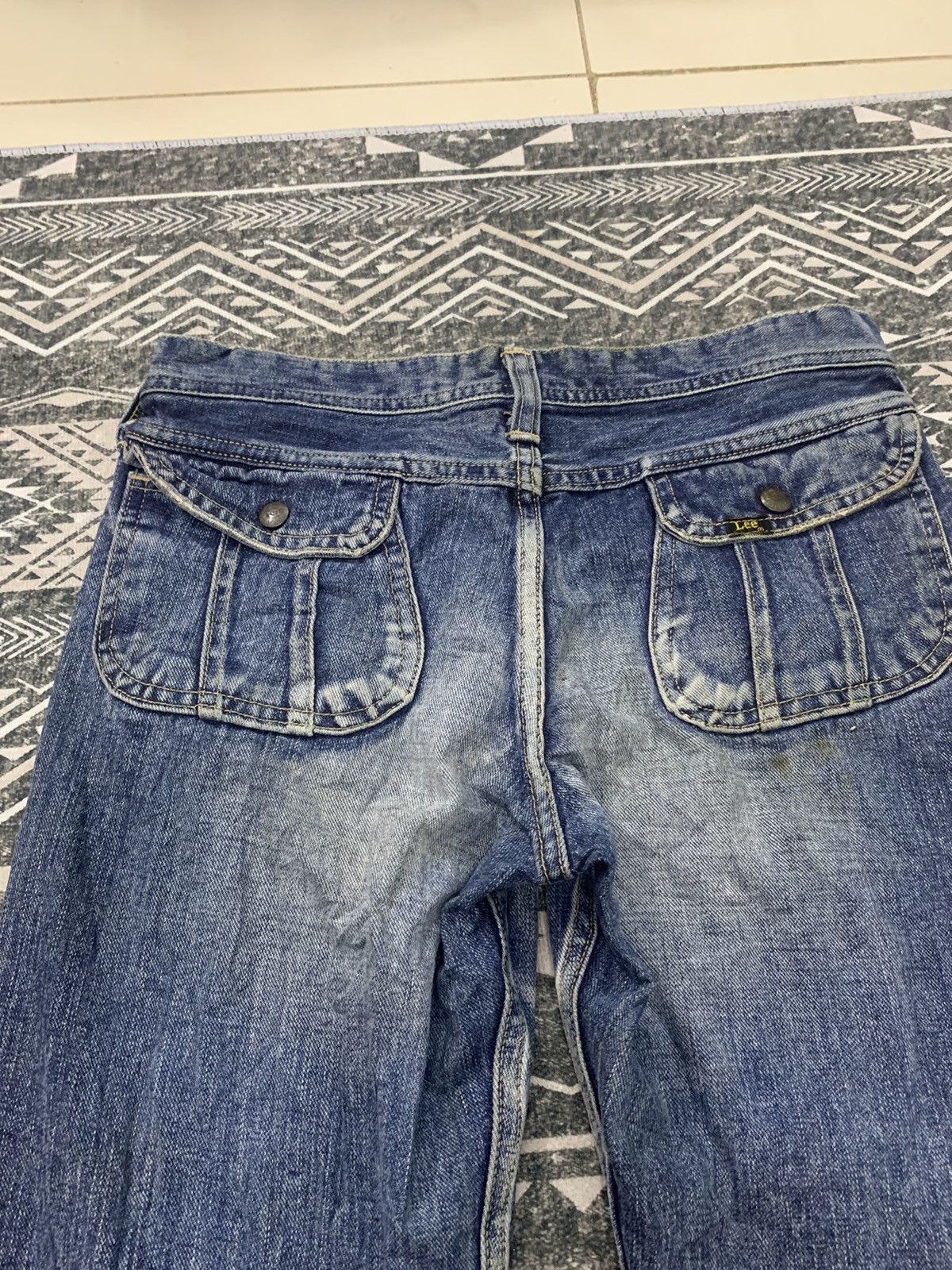 Japanese Brand ❌FLARE❌90s LEE FLARE PANT BUTTON BOTTOM RARE Size US 30 / EU 46 - 14 Thumbnail