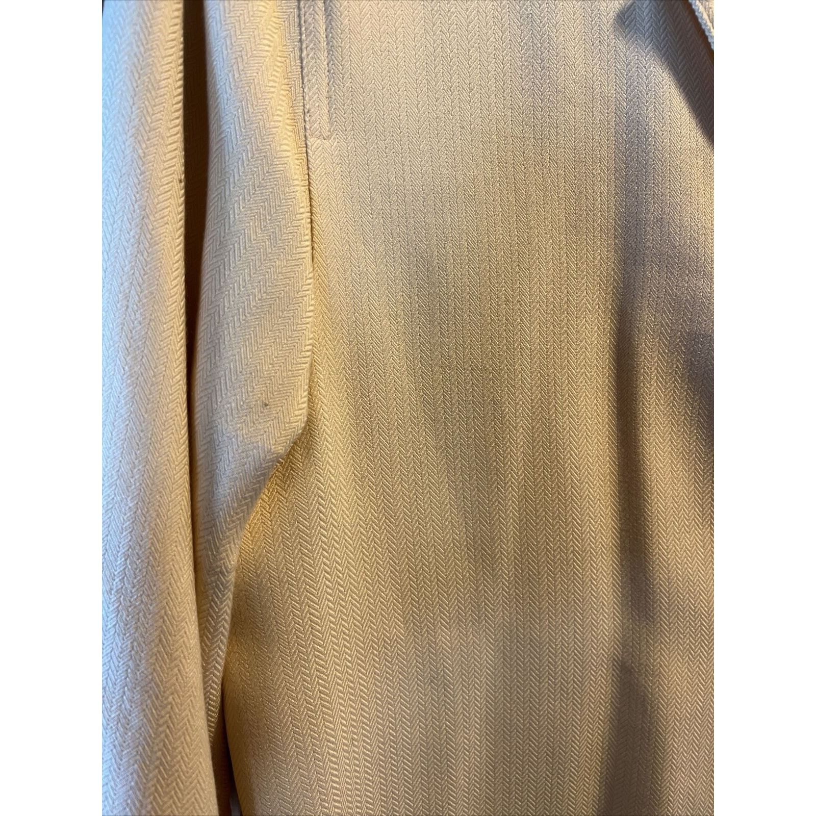 Pendleton Pendleton Womens 14 Wool Silk Blend yellow Dress Suit Blazer Size XL / US 12-14 / IT 48-50 - 9 Thumbnail