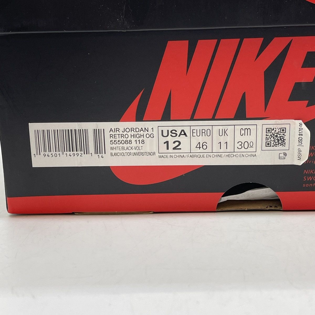 Nike Air Jordan 1 high volt gold Size US 12 / EU 45 - 9 Thumbnail