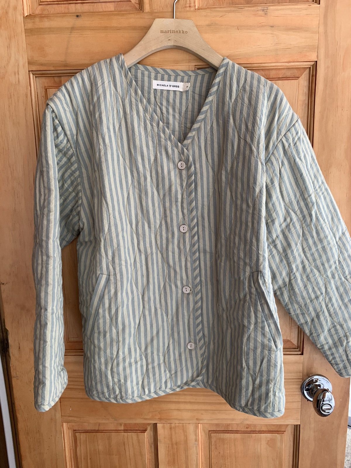 Other Micaela Greg Liner Jacket Marine Blue Strip Size S / US 4 / IT 40 - 1 Thumbnail