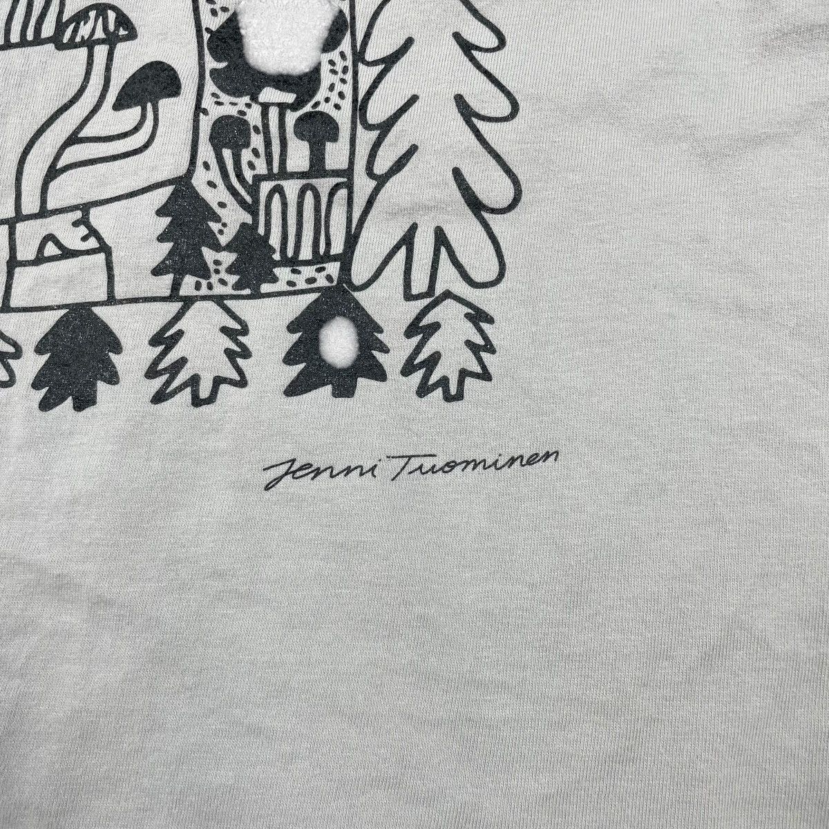 Vintage Vintage Art Illustrator Jenni Tuominen Tee Shirt Size US L / EU 52-54 / 3 - 3 Thumbnail