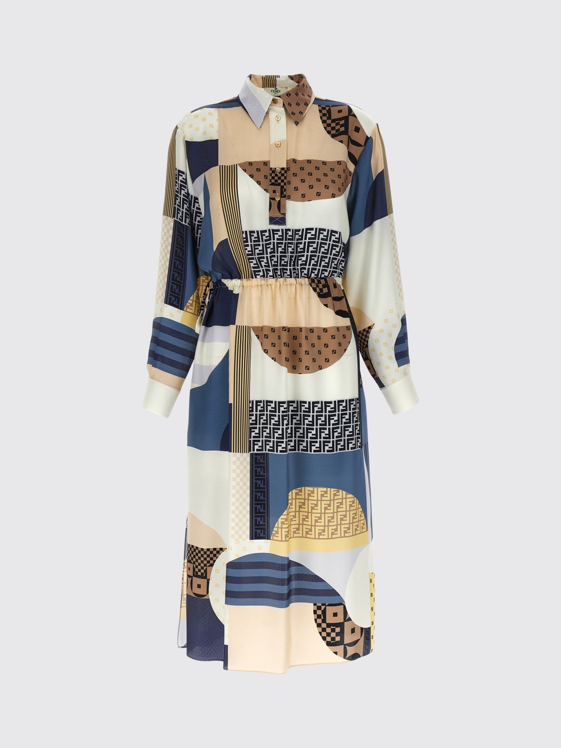 Fendi Fendi Dress Woman Blue Size XS / US 0-2 / IT 36-38 - 1 Thumbnail