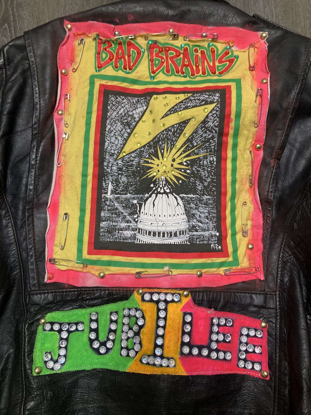 Bob Marley Bad Brains Bob Marley Rasta vintage biker Size US XS / EU 42 / 0 - 5 Thumbnail