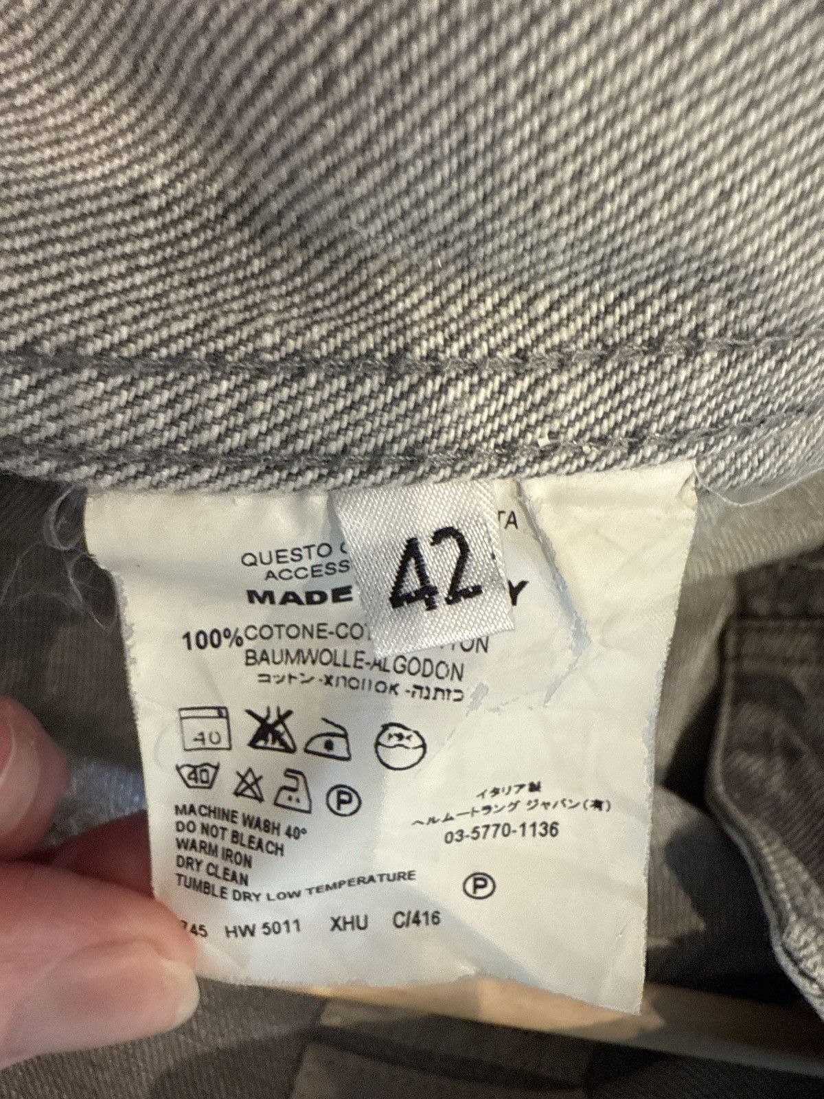 Helmut Lang Helmut Lang Denim Jacket Slim 2 Pocket Turn Up Size US XS / EU 42 / 0 - 4 Thumbnail