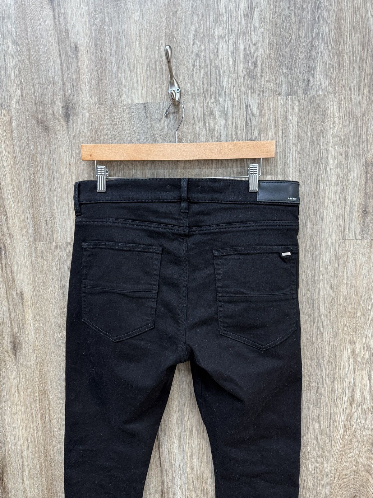 Amiri Amiri Black M Logo Denim Jeans Size US 34 / EU 50 - 8 Thumbnail