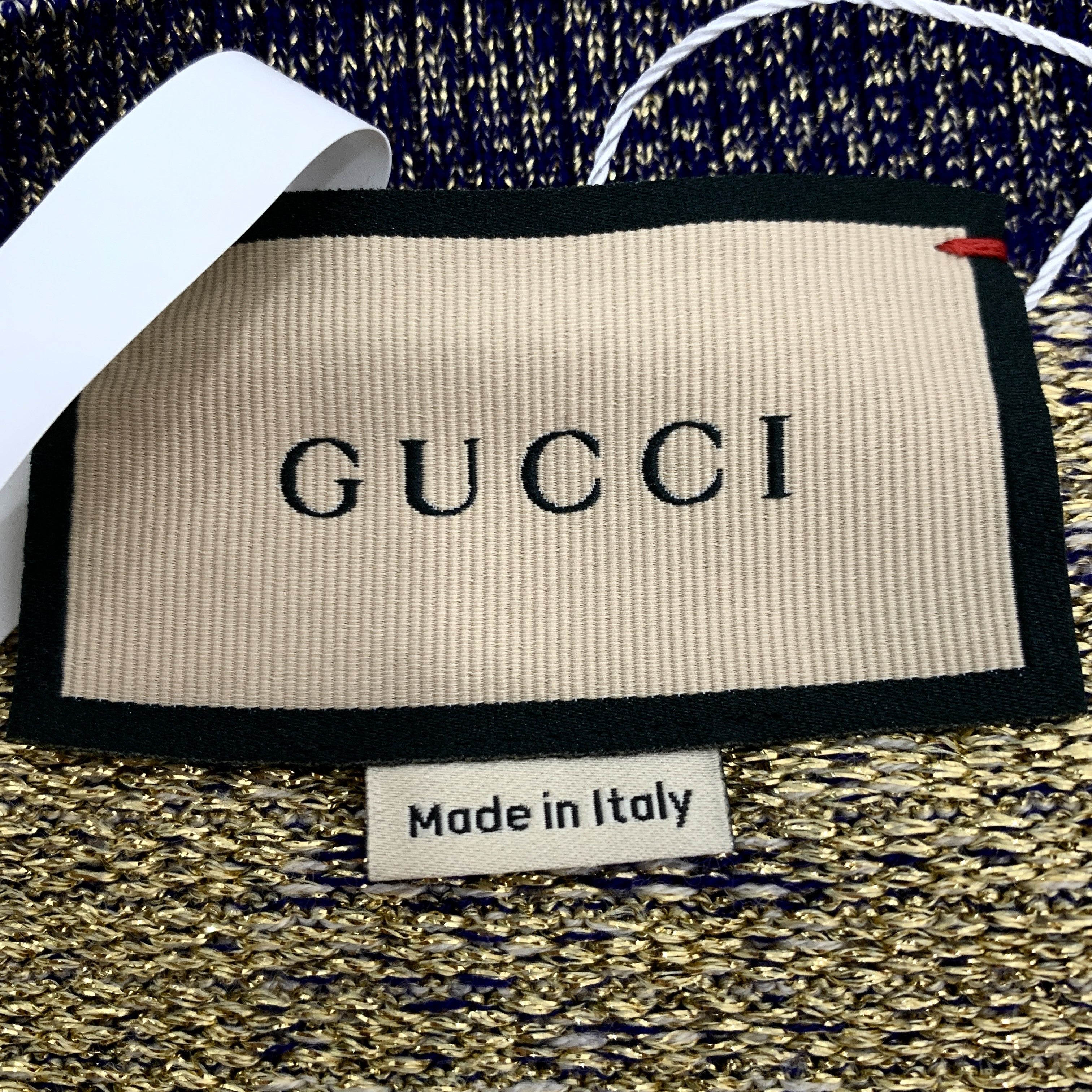 Gucci Gucci Blue-Gold Fleece knitted coat Size S / US 4 / IT 40 - 5 Thumbnail
