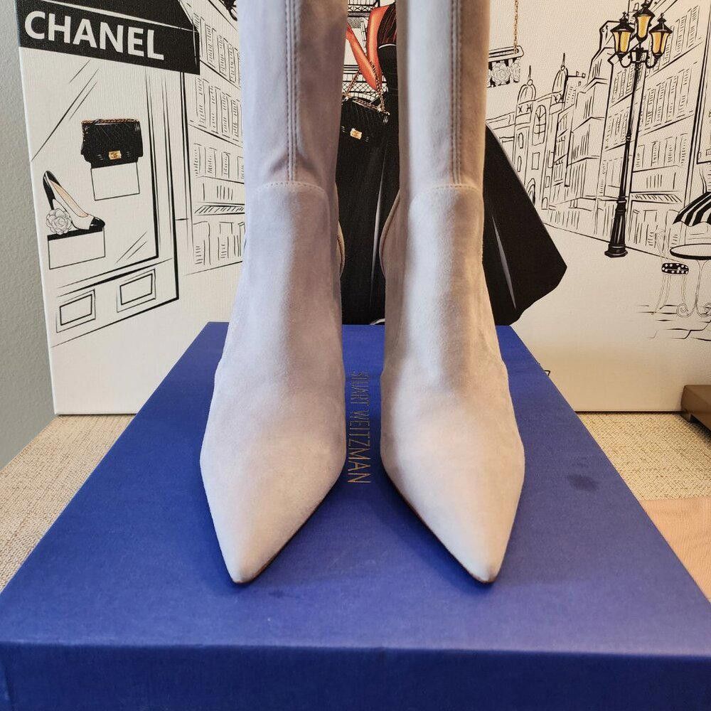 Stuart Weitzman STUART WEITZMAN Women's Stuart Stretch Bootie Suede Leather Size US 9 / IT 39 - 2 Thumbnail
