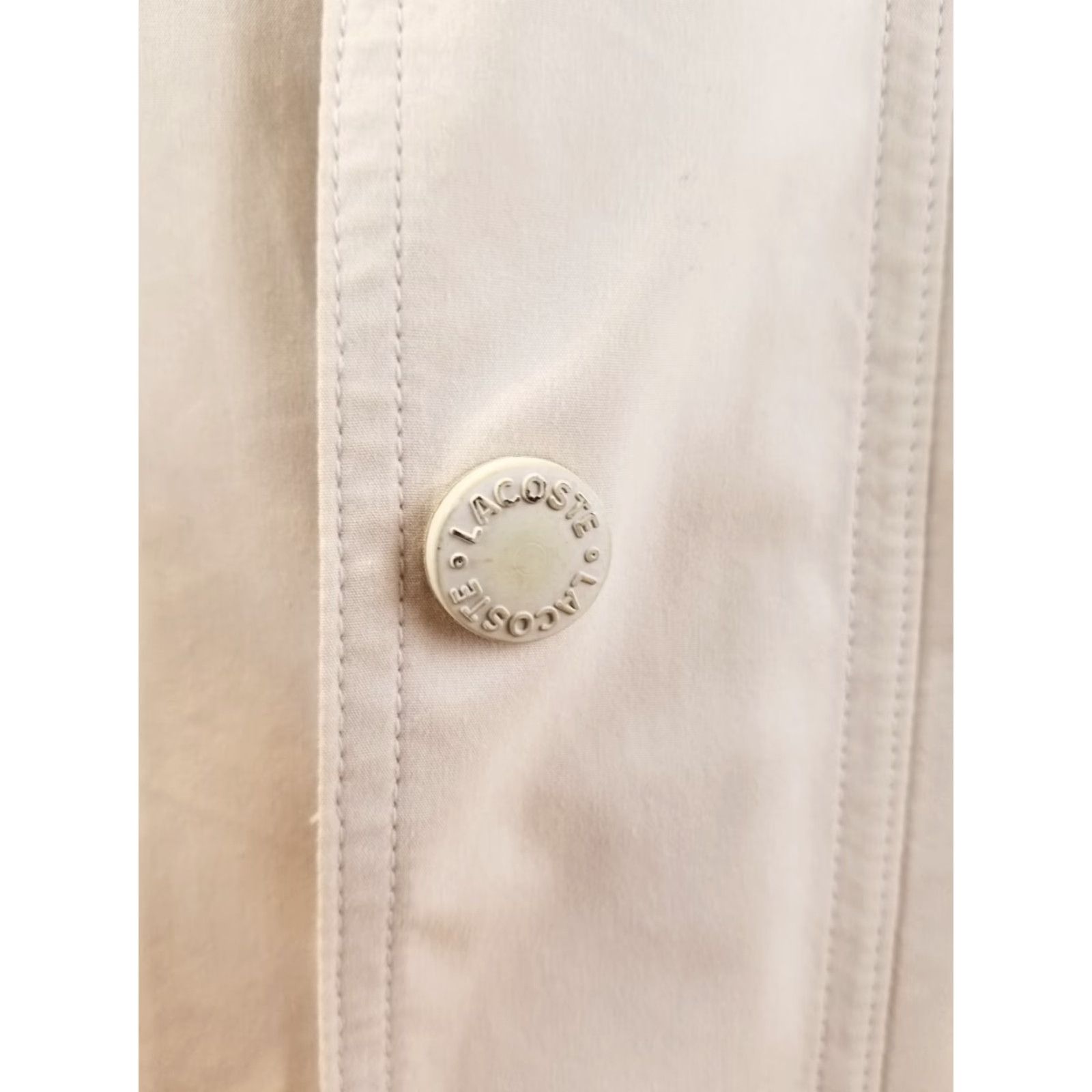 Lacoste VINTAGE Lacoste Beige Light Weather Jacket Coat SZ Large Coat Men L Beige 90s Overcoat Mens Size US L / EU 52-54 / 3 - 3 Thumbnail