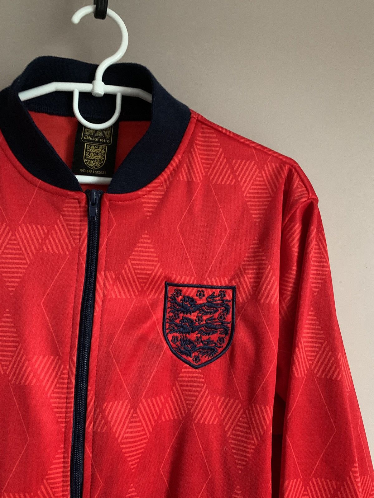 Vintage England World Cup Football Track Jacket Retro Soccer Sz M Size US M / EU 48-50 / 2 - 4 Thumbnail