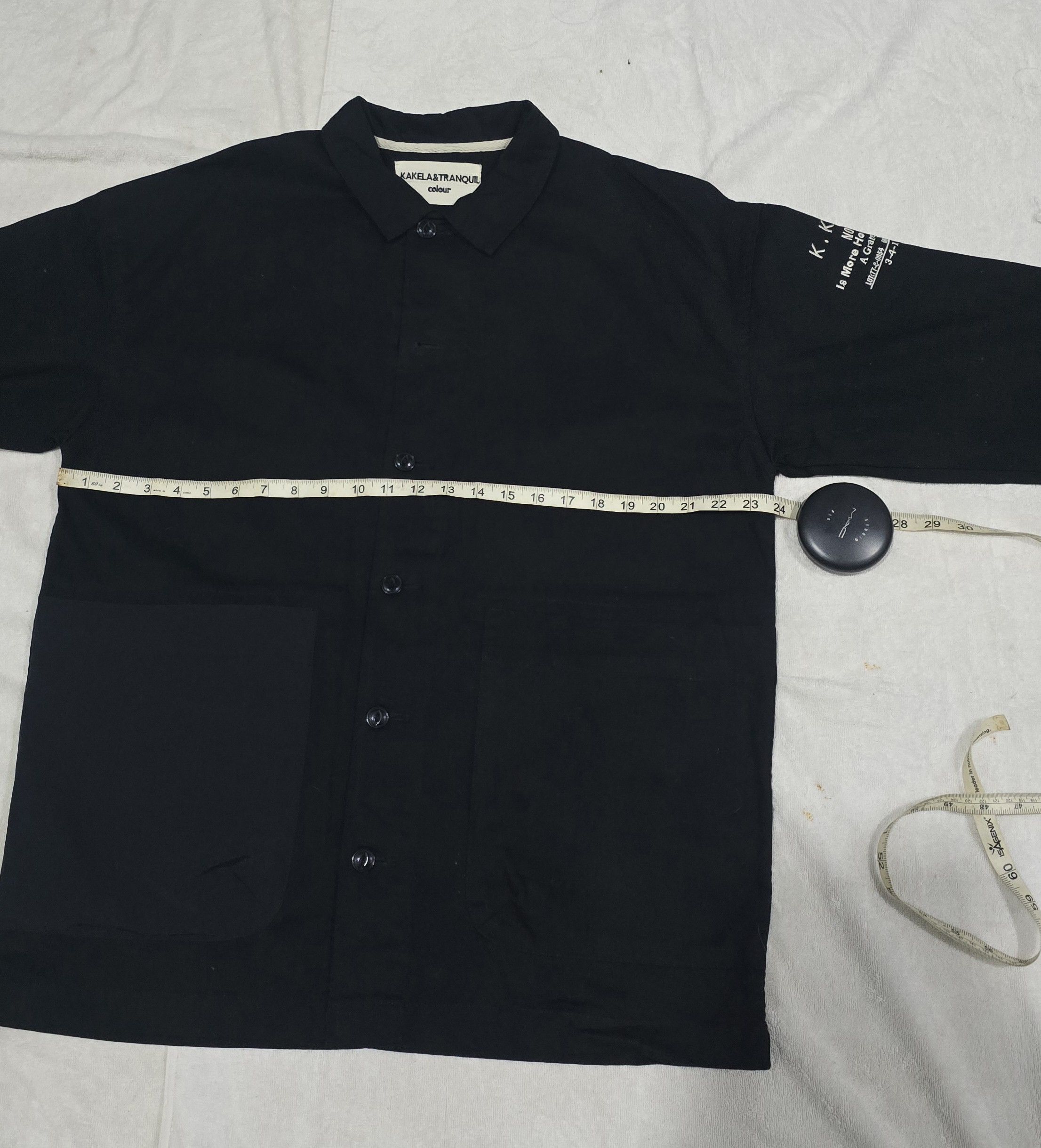Designer × Japanese Brand Kakela & Tranquil Chore Jacket/Cotton/ Black/Free Size Size US M / EU 48-50 / 2 - 8 Thumbnail
